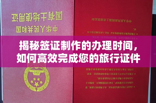 玉井揭秘签证制作的办理时间，如何高效完成您的旅行证件